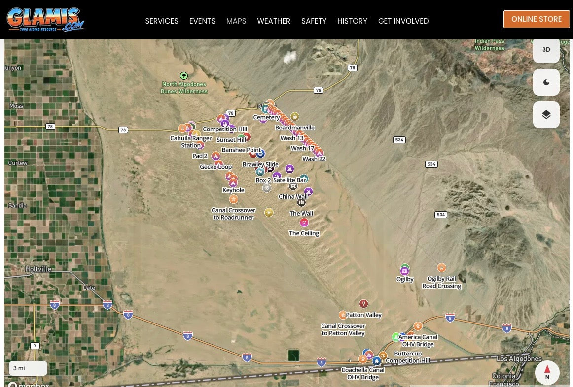 Glamis Sand Dunes Lowrance Offroad Map — Plan Smarter Before You Ride