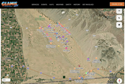 Glamis Sand Dunes Garmin Offroad Map — Plan Smarter Before You Ride